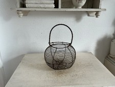 Alter Drahtkorb Eierkorb