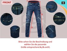 Herren Damen Motorrad Jeans
