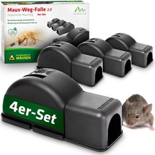 Mausefalle 4x Schlagfalle