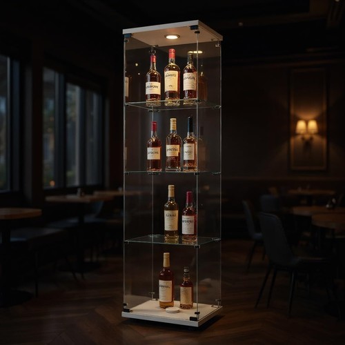Glasvitrine mit led - glasvitrine,