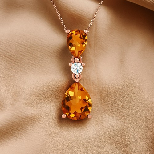 Citrin diamant doppel - &,