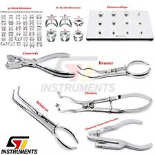 Kofferdam Endodontie Brewer Klammern Punch Zahnarzt Extraktionszange Werkzeug