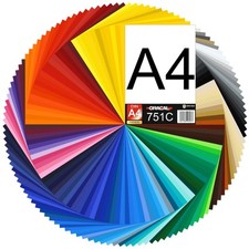 Plotterfolie DIN A4 Bogen 30x21cm ORACAL 751C Folie Vinyl Autofolie Plottfolie