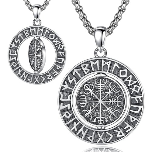 Wikinger kette runen silber - wikinger,