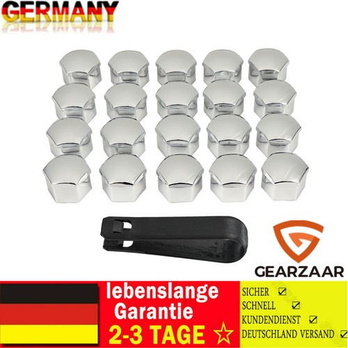 20x chrom kappen 17mm - 17mm, für