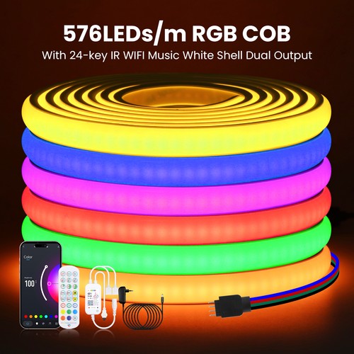10m rgb neon - cob, led