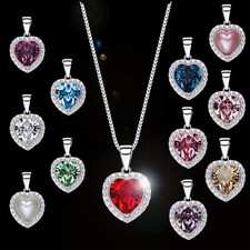 Halskette Geburtsstein Herz