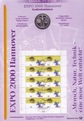 Brd bund numisblatt - bund,