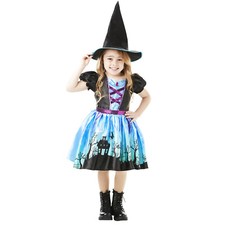 KINDER HEXENKOSTÜM & HUT