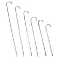 Bodenanker 38cm - 80cm XXL Erdnagel Zeltheringe Erdspieße aus massiven Stahl