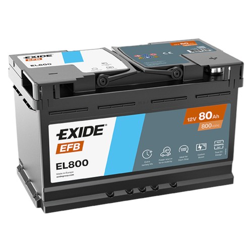 Exide el800 12v efb - el800,
