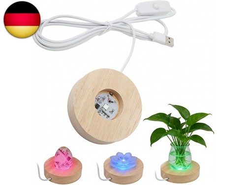 Led display sockel 8cm holz - sockel,,