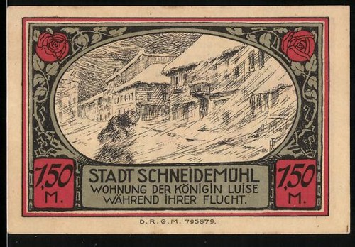 Notgeld schneidemühl 50 m - schneidemühl,, 1,50