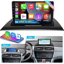 Für BMW X3 E83 2004-2012 Android 14 GPS Navi Autoradio Carplay BT WIFI RDS 4+64G