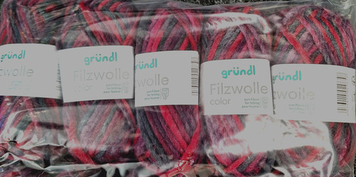 Filzwolle color - (kg/48€),