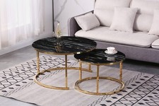 Designer Couchtisch mit Gold