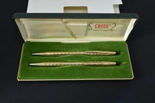 Vintage CROSS Bleistift- und Kugelschreiber Set, 1/20 10 K Rolled Gold, OVP