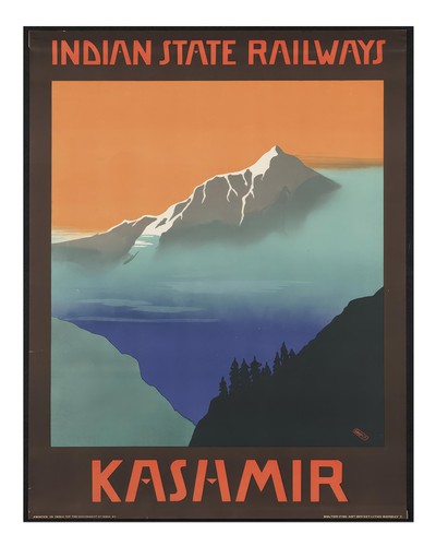 Vintage kashmir gebirgsreise - vintage,