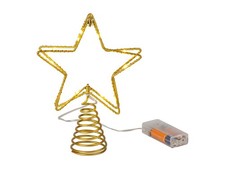 LIVARNO home LED-Tannenbaumspitze, mit Befestigungsspirale (gold) - B-Ware 