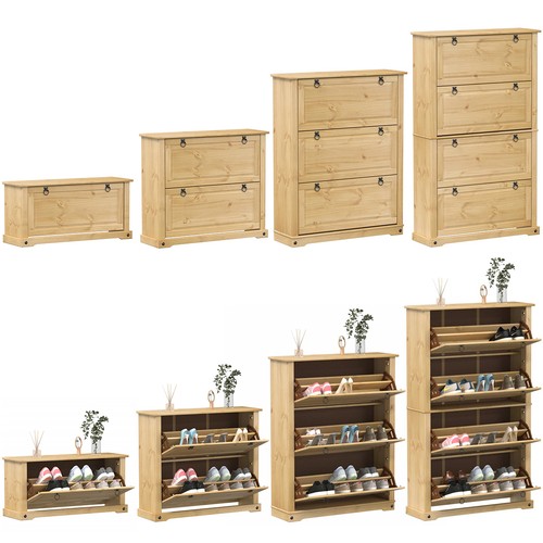 Corona schuhschrank massivholz - corona,