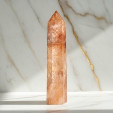 Feuerquarz Obelisk 15cm -