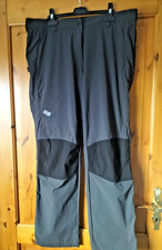 Wander/Trekkinghose gr.48/50 grau/schwarz von Just Nature, stretchig, RV Taschen