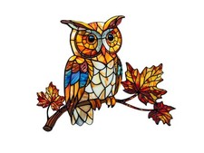 Wanddeko Eule 32x25cm Metall