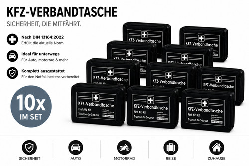 Verbandtasche schwarz din - x,