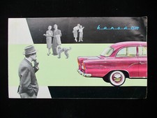 Goliath Hansa 1100 ?58 Limousine Kombi  Borgward  Deutsch Prospekt Brochure 614