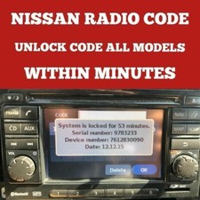 ✅NISSAN RADIO CODE Qashqai
