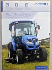 ISEKI Maschinen und Traktoren Programm Prospekt Bulldog Schlepper 