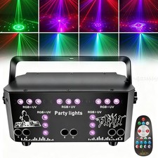RGB Laser Projektor DMX Bühnenbeleuchtung Strobe Beam DJ Disco Party Lichteffekt