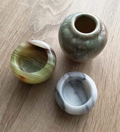 Teelichthalter onyx marmor - teelichthalter,