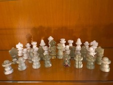 spielesammlung brettspiele spielsteine schach mamor onyx weiß farbig