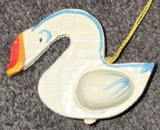 DDR Vintage. Holz Vogel Baumanhänger alt Tannenbaum Weihnachtsschmuck..