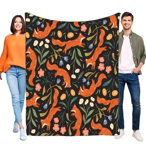 Fuchs decke plaid - decke,