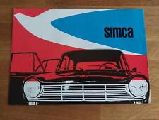 Simca Programm 1300 - 1500 - 1000 - 1000 Coupe - PROSPEKT (1963)