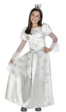 edle Schneekönigin Prinzessin 3-4 Jahre Gr.S Schnee Fee Mädchen Kostüm