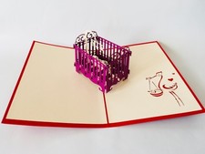 Kinderbettchen rot/lila