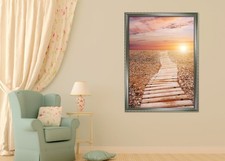 3D Promenade Sonne 4 Gerahmt