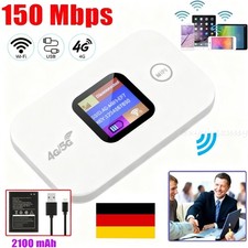 4G 5G LTE Tragbare Mobiler Wireless WLAN Router Hotspot WiFi Modem SIM Karte DE