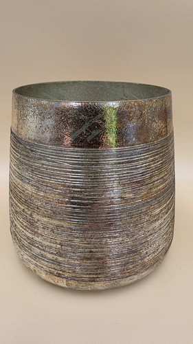 Windlicht glas bronze vintage - glas,