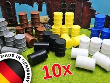10x 200L Ölfässer – Maßstab 1:45 (Spur 0) – Diorama Zubehör / LKW Ladung 1/45