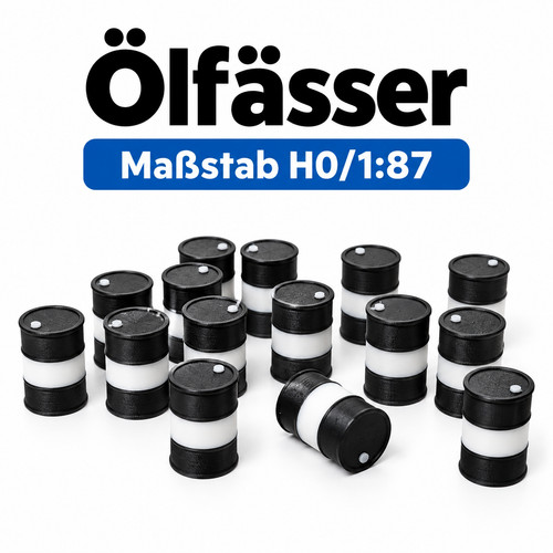 15x ölfässer - 1:87,