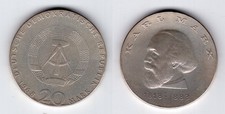 DDR   20 Mark 1968   Karl Marx