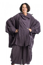 Champagne Horatio Große Jacke mit Kapuze Gr. onesize Lila  Viscose Crash