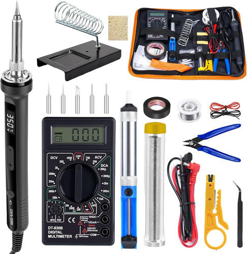 100w lötkolben set mit lcd - lötkolben,