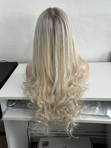 Aschblonde rooted front - 24",