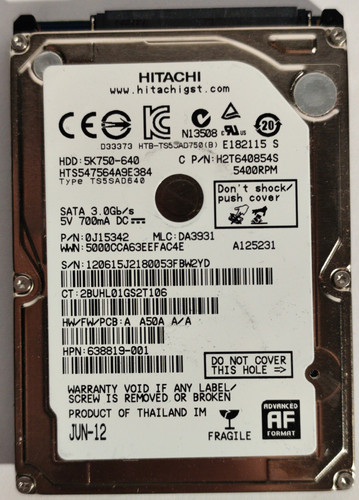 Hitachi 5k750 640 - hitachi, 5k750-640