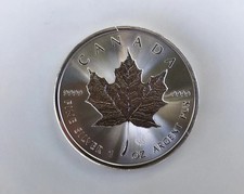 1 Oz Unze 9999 Silbermünze 5 Dollars Maple Leaf 2022 Canada Elizabeth RCM